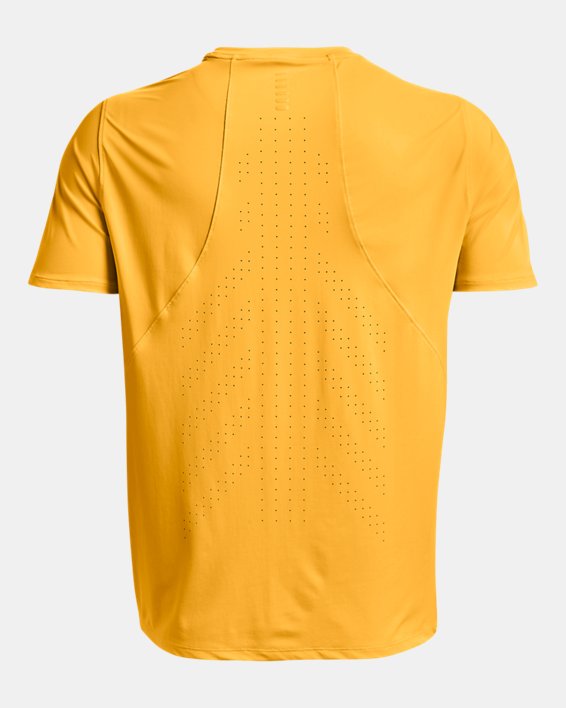 เสื้อยืด UA Iso-Chill Run Laser สำหรับผู้ชาย in Yellow image number 5